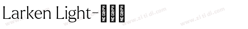 Larken Light字体转换